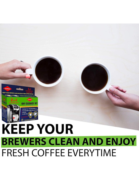 Kit de limpieza profesional Oxy para cafeteras K-Cup Keurig Kit de limpieza profesional Oxy para cafeteras K-Cup Keurig