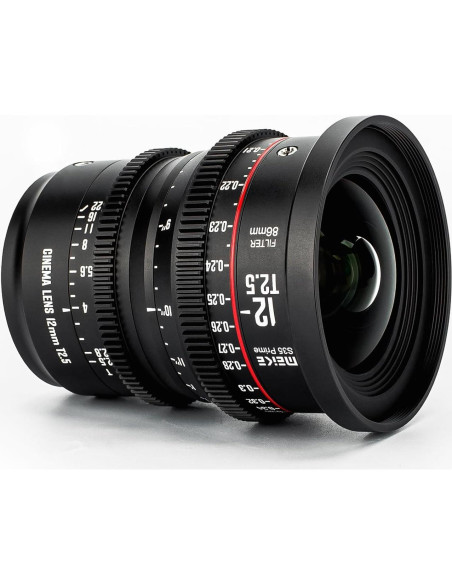 Lente de Cine Meike 12mm T2.5 S35 para Canon EF Lente de Cine Meike 12mm T2.5 S35 para Canon EF