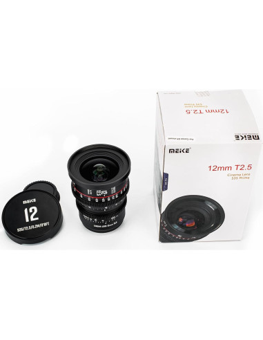 Lente de Cine Meike 12mm T2.5 S35 para Canon EF