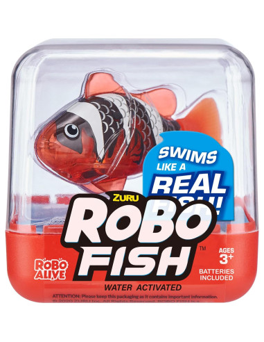 Pez Robótico Nadador ZURU Robo Fish 2 Piezas Azul Rojo