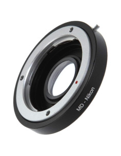 Anillo Adaptador FocusFoto Minolta MD a Nikon F AI con Cristal Óptico