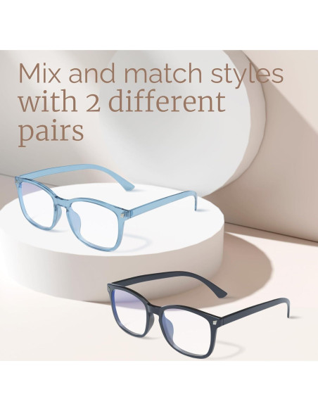 Gafas Anti Luz Azul livho 2pack - Protección UV y Comodidad Gafas Anti Luz Azul livho 2pack - Protección UV y Comodidad