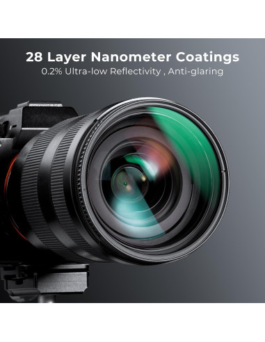 Filtro Polarizador Circular K&F Concept 46mm Nano-X 28 Capas