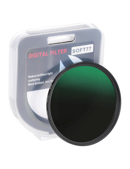 Filtro de Niebla PATIKIL 77mm Vidrio Óptico Negro Filtro de Niebla PATIKIL 77mm Vidrio Óptico Negro
