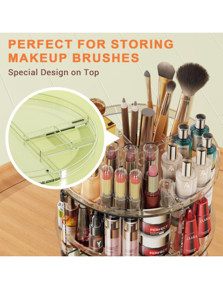 Organizador de Maquillaje Giratorio Auxmir 9 Capas Ajustables Organizador de Maquillaje Giratorio Auxmir 9 Capas Ajustables
