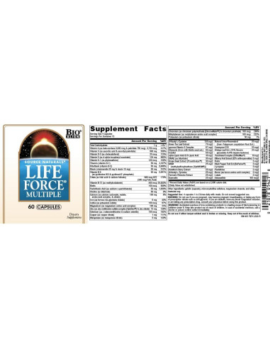 Multivitamínico Diario Alta Potencia Source Naturals 60 Cápsulas