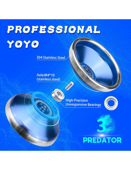 Yoyo Profesional Hksod W302AS Azul Hielo para Todos Yoyo Profesional Hksod W302AS Azul Hielo para Todos