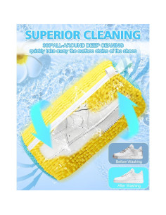 Bolsa de Lavado de Zapatos Toffos Chenilla Amarillo 2pcs 2