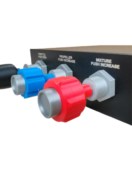 Controlador de Mezcla de Hélice Sim-Throttle Meza Mount 23.37x19.81cm Controlador de Mezcla de Hélice Sim-Throttle Meza Mount 23.37x19.81cm