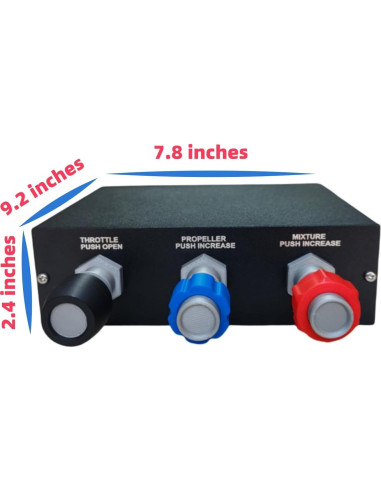 Controlador de Mezcla de Hélice Sim-Throttle Meza Mount 23.37x19.81cm
