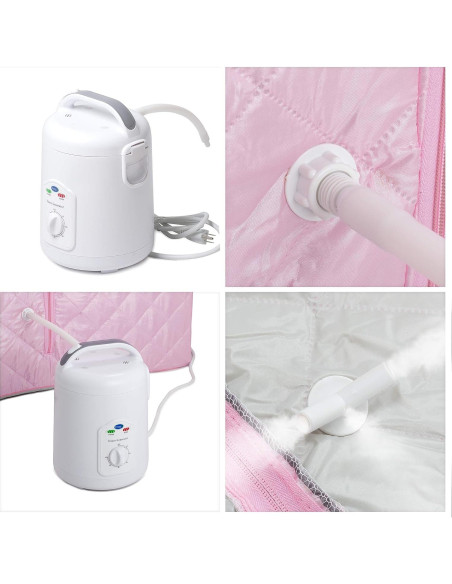 Sauna de Vapor Portátil Durasage DSS-XL01 800W Rosa Sauna de Vapor Portátil Durasage DSS-XL01 800W Rosa