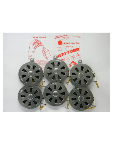 Carrete de Pesca Automático Yo Yo White's - Paquete de 6