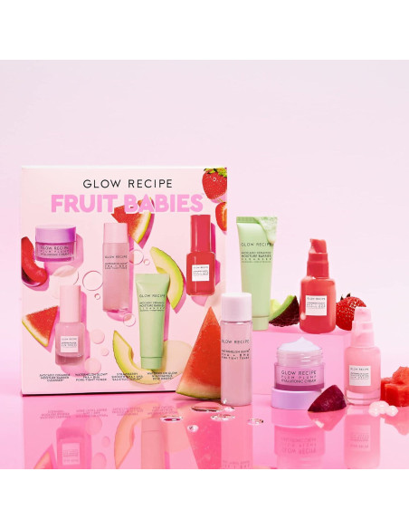 Kit de Cuidado Facial Mini Glow Recipe Fruit Babies - 5 Esenciales Kit de Cuidado Facial Mini Glow Recipe Fruit Babies - 5 Esenciales