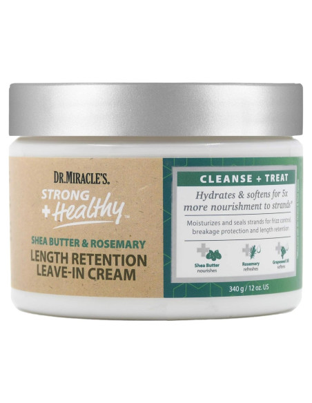 Crema Sin Enjuague Dr. Miracle 340 g - Manteca de Karité y Romero Crema Sin Enjuague Dr. Miracle 340 g - Manteca de Karité y Romero
