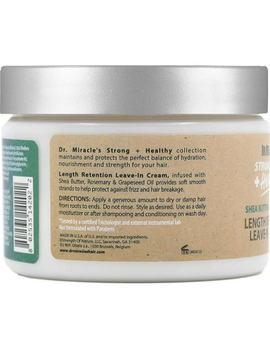 Crema Sin Enjuague Dr. Miracle 340 g - Manteca de Karité y Romero