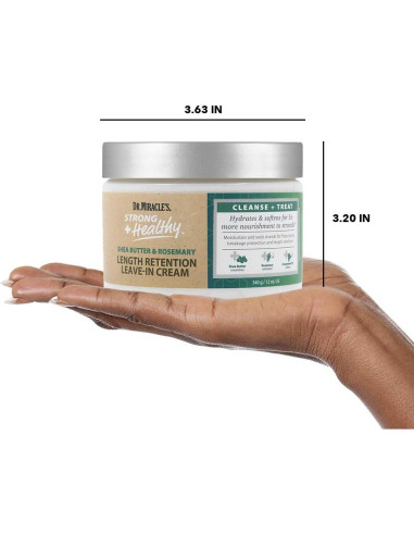 Crema Sin Enjuague Dr. Miracle 340 g - Manteca de Karité y Romero