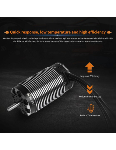 Motor sin escobillas XC E70125 420KV para coche RC 1/5