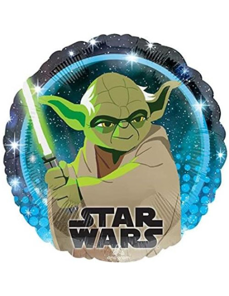 Decoraciones de Fiesta Star Wars con 5 Globos 46 cm y Cinta Decoraciones de Fiesta Star Wars con 5 Globos 46 cm y Cinta