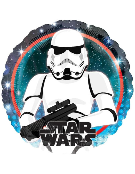 Decoraciones de Fiesta Star Wars con 5 Globos 46 cm y Cinta Decoraciones de Fiesta Star Wars con 5 Globos 46 cm y Cinta