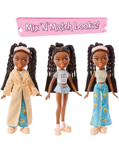 Muñeca Bratz Fiesta de Sueños Sasha con 2 Pijamas y Accesorios