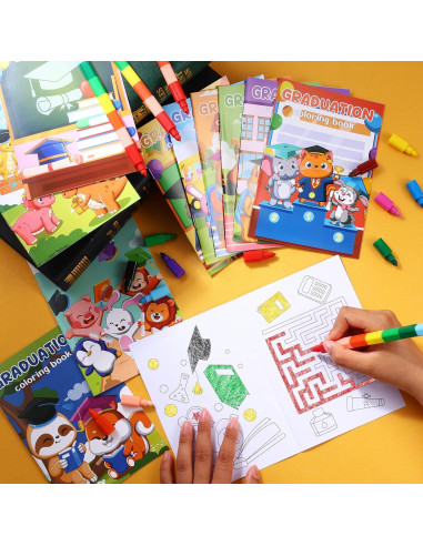 BenLouis 24 Libros de Colorear Mini Graduación Niños