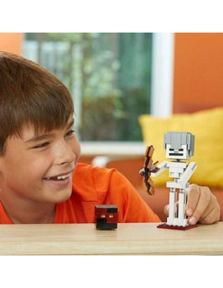 LEGO Minecraft BigFig Esqueleto con Cubo de Magma 142 Piezas LEGO Minecraft BigFig Esqueleto con Cubo de Magma 142 Piezas