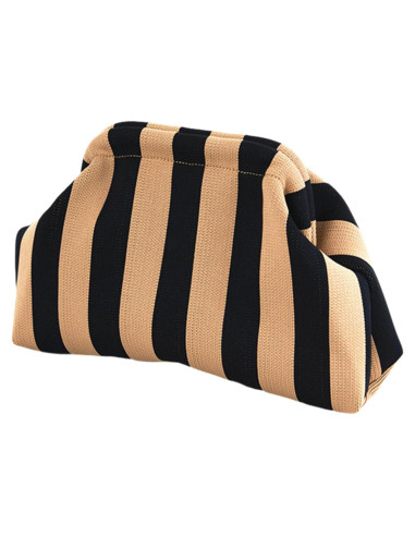Bolso de Mano de Playa DIHKLCIO Tejido de Crochet Fruncido