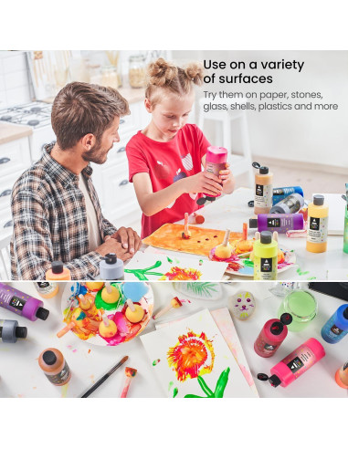Set de Pintura Témpera Arteza Niños 16 Botellas 400 ml