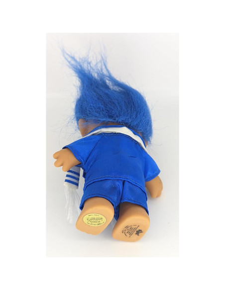 Muñeca Troll Russ Camo Vintage 12.7 cm Azul Retro Muñeca Troll Russ Camo Vintage 12.7 cm Azul Retro