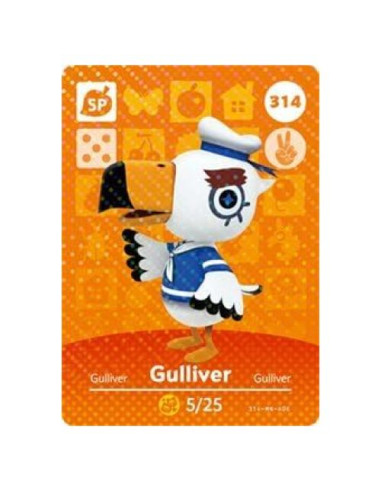 Tarjeta Amiibo Gulliver Animal Crossing Serie 4 - Nintendo
