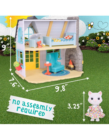 Casa de Muñecas Girasol Honey Bee Acres 28 cm 17 Piezas