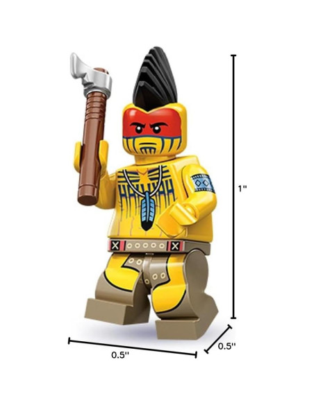 Minifigura LEGO Guerrero Tomahawk Serie 10 - 22.68g Minifigura LEGO Guerrero Tomahawk Serie 10 - 22.68g