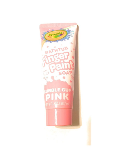 Pintura de Dedos Crayo Rosa Chicle 50ml Lavable No Tóxica
