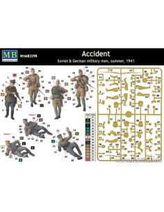 Set de 5 Figuras Militares Soviéticos y Alemanes Masterbox 1:35 2