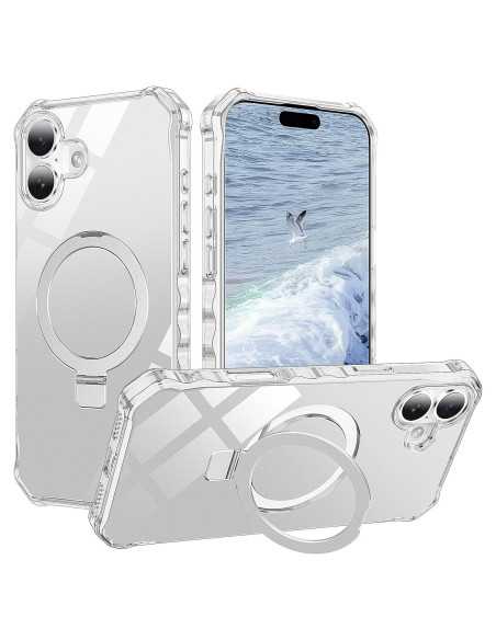 Funda STERKER para iPhone 16 con Soporte Magnético y Protección Militar Funda STERKER para iPhone 16 con Soporte Magnético y Protección Militar