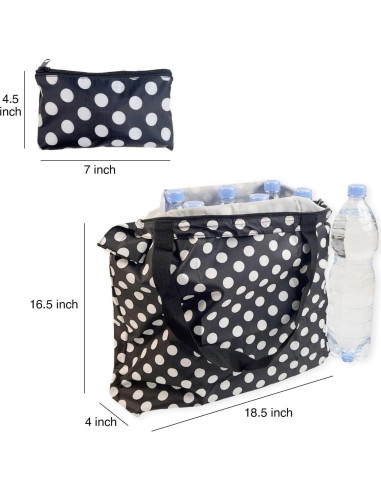 Bolsa Tote Plegable Edison Alexander 3 Piezas 48x43 cm