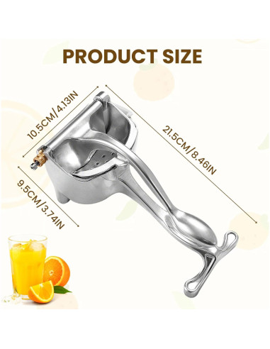 Exprimidor Manual de Limón AprYew de Acero Inoxidable 510g
