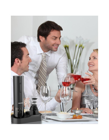 Juego de Abridor de Vino Eléctrico Higfra con Accesorios 4 en 1