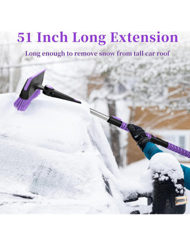 Cepillo de Nieve HEEYA 129.54 cm y Raspador de Hielo 38.1 cm