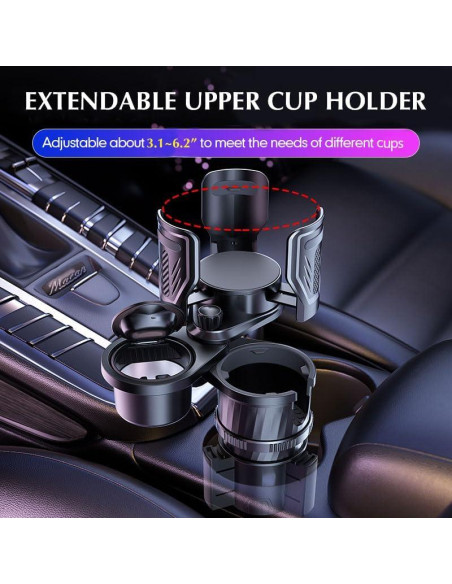 Soporte para Tazas de Auto TERRALYX Ajustable 4 en 1 Universal Soporte para Tazas de Auto TERRALYX Ajustable 4 en 1 Universal