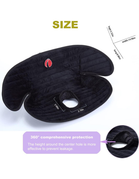 Protector de Asiento de Coche JOOLIO B&S Impermeable 2Pcs Protector de Asiento de Coche JOOLIO B&S Impermeable 2Pcs