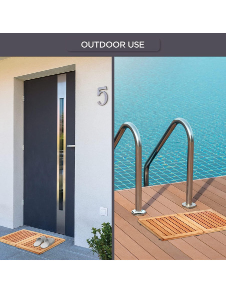 Alfombra de Baño de Bambú Antideslizante 61x46 cm - BEL-FSM Alfombra de Baño de Bambú Antideslizante 61x46 cm - BEL-FSM