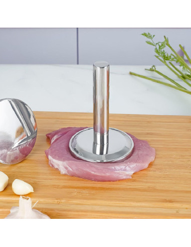 Aplastador de Carne Acero Inoxidable Tomotato 560g Multifuncional