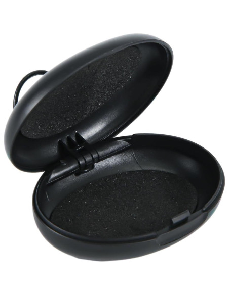 Estuche de almacenamiento para tapones de oídos XIHIRCD negro Estuche de almacenamiento para tapones de oídos XIHIRCD negro