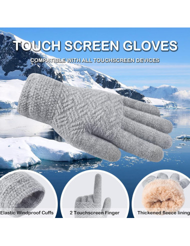 Conjunto de Invierno PVIZZLSS: Gorro, Bufanda y Guantes Táctiles