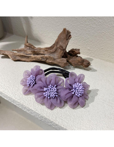 3 Piezas Hacedores de Moño de Flor Elandy 32cm Tela Gasa