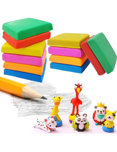 Gomas Amasadas ROPTO Paquete de 6 Colores para Artistas