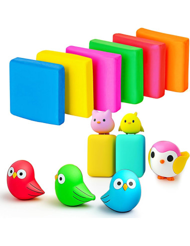 Gomas Amasadas ROPTO Paquete de 6 Colores para Artistas