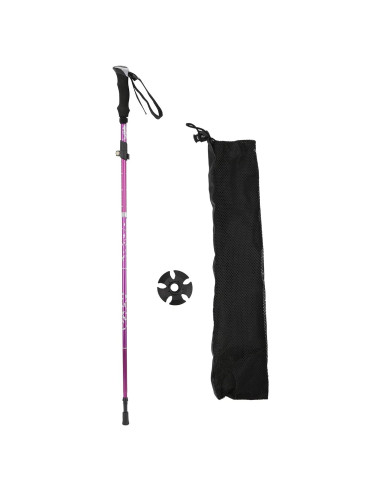 Bastón de Trekking Plegable Kuuleyn 110cm Aluminio Púrpura