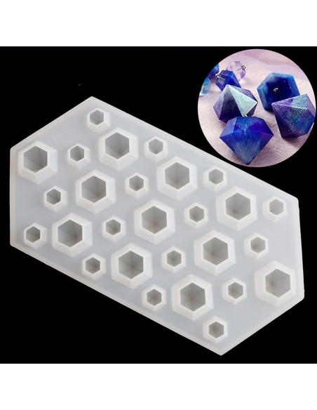 Conjunto de Moldes de Resina Woohome 26 PCS para Joyería Conjunto de Moldes de Resina Woohome 26 PCS para Joyería